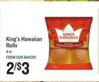 Lowes Foods King's Hawaiian Rolls offer