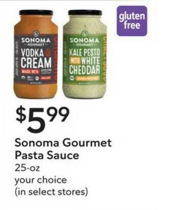 Publix Sonoma Gourmet Pasta Sauce offer