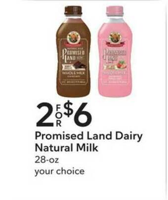 Publix Promised Land Dairy Natural Milk offer