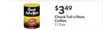 Publix Chock Full O'Nuts Coffee offer