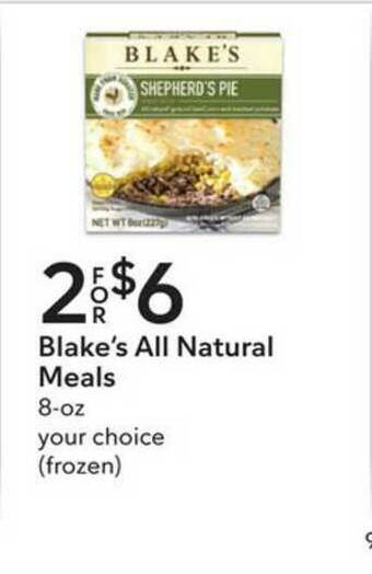 Publix Blake's All Natural Meals offer