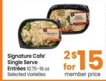 Safeway Signature Cafe Single Serve Entrées offer