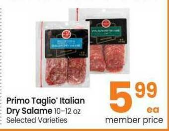 Safeway Primo Taglio Italian Dry Salame offer