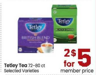 Safeway Tetley Tea offer