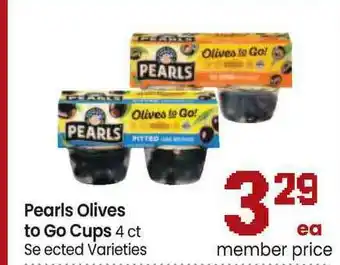 Pearls Olives To Go Cups