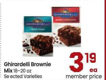 Safeway Ghirardelli Brownie Mix offer