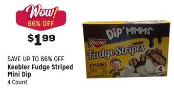 Grocery Outlet Fudge striped mini dip offer