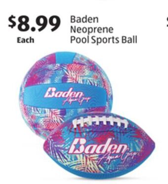 Aldi Baden neoprene pool sports ball offer
