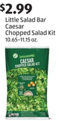 Aldi Little salad bar caesar chopped salad kit offer