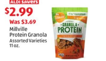 Aldi Millville protein granola offer