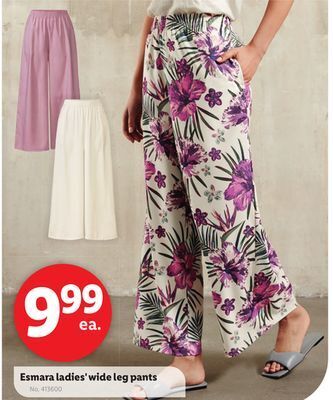 Lidl Esmara ladies' wide leg pants offer