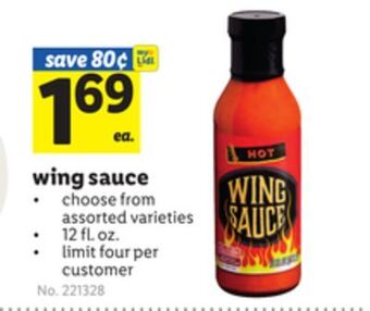 Lidl Wing sauce offer