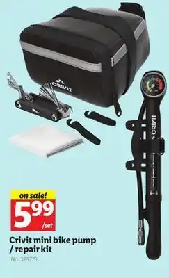 Lidl Crivit mini bike pump/repair kit offer