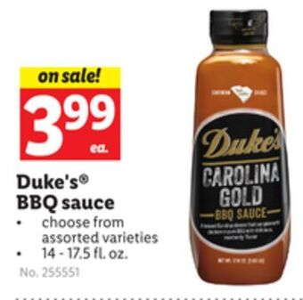 Lidl Duke's® bbq sauce offer