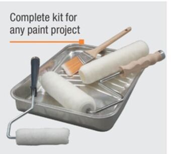 The Home Depot 8 pc paint tray set offer