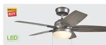 The Home Depot Hunter 44 antero led indoor ceiling fan offer