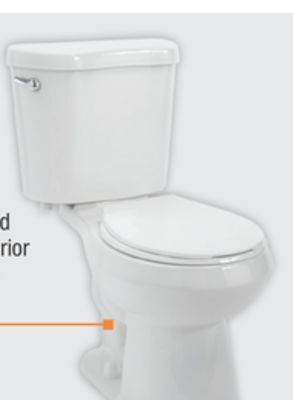 The Home Depot Glacier bay round chair height toilet kit offer