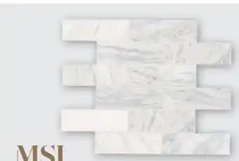 The Home Depot Msi 11.81x11.81 capri blue mosaic marble subway tile offer