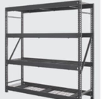 The Home Depot Husky 4-tier heavy-duty steel storage shelf offer