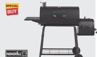 The Home Depot Nexgrill 29 charcoal grill with smoker offer