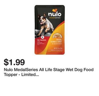 Petsmart Nulo medalseries all life stage wet dog food topper - limited ingredient, 2.8 oz. offer