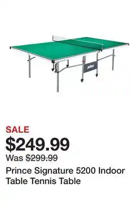 Dick's Sporting Goods Prince signature 5200 indoor table tennis table offer