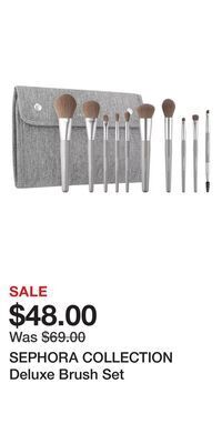 Kohl's Sephora collection deluxe brush set offer