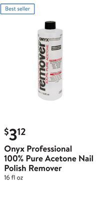 Walmart Onyx professional 100% pure acetone nail polish remover offer