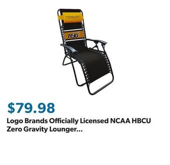 Sam's Club Logo brands officially licensed ncaa hbcu zero gravity lounger (assorted teams) offer
