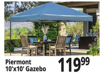 Ocean State Job Lot Piermont 10'x10' one touch instant gazebo offer