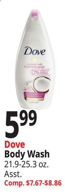Ocean State Job Lot Dove body wash offer