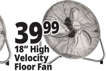 Ocean State Job Lot 18 high velocity floor fan offer