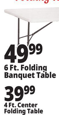 Ocean State Job Lot Folding tables & chairs offer