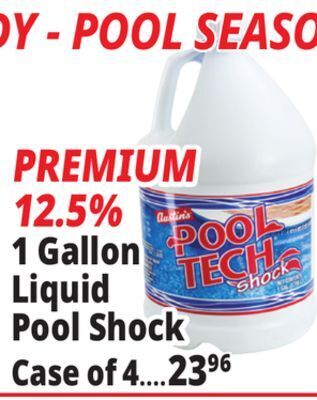 Ocean State Job Lot Premium 12.5% 1 gallon liquid pool shock offer