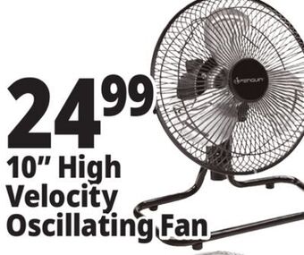 Ocean State Job Lot Penguin 10 high velocity desk fan offer