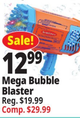 Ocean State Job Lot Mega bubble blaster offer
