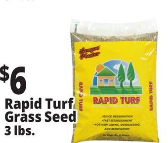 Ocean State Job Lot Rapid turf premium grass seed mixture, 3 lbs offer