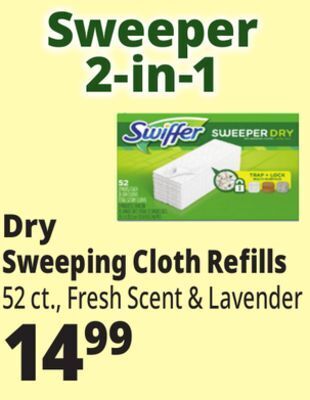 Ocean State Job Lot Dry sweeping cloth refills offer