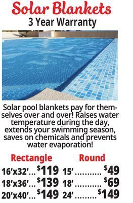 Ocean State Job Lot Solar pool blanket offer