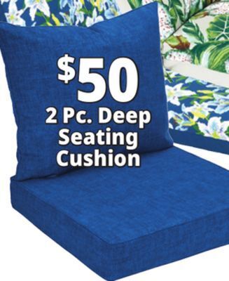 Ocean State Job Lot 2 pc. deep seating cushion offer