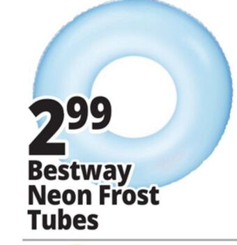 Ocean State Job Lot Bestway h2ogo! inflatable frosted neon swim ring offer