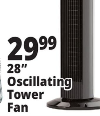 Ocean State Job Lot 28 oscillating tower fan offer