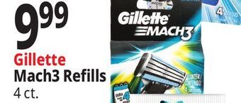 Ocean State Job Lot Gillette mach3 refills offer