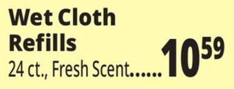 Ocean State Job Lot Wet cloth refills offer