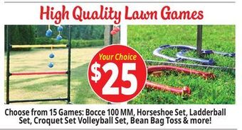 Ocean State Job Lot High quality lawn games offer