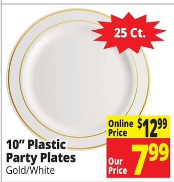 Ocean State Job Lot 10 plastic party plates offer