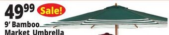 Ocean State Job Lot 9' bamboo market umbrella offer