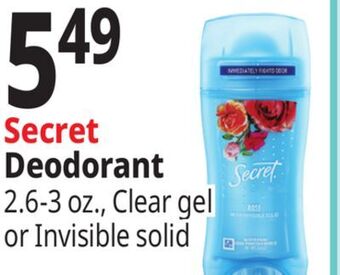 Ocean State Job Lot Secret deodorant offer