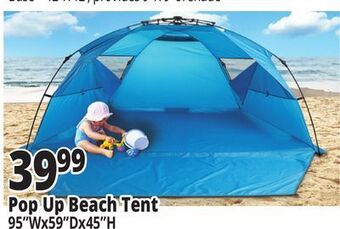 Ocean State Job Lot Pop up beach tent offer