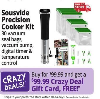 Ocean State Job Lot Sousvide precision cooker kit offer